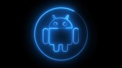 Android Logo 3d Black