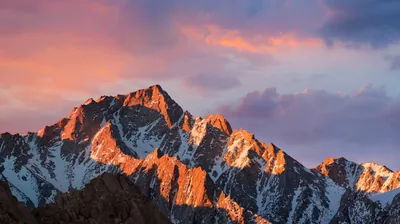 Alpenglow on Granite Peaks HD Wallpaper