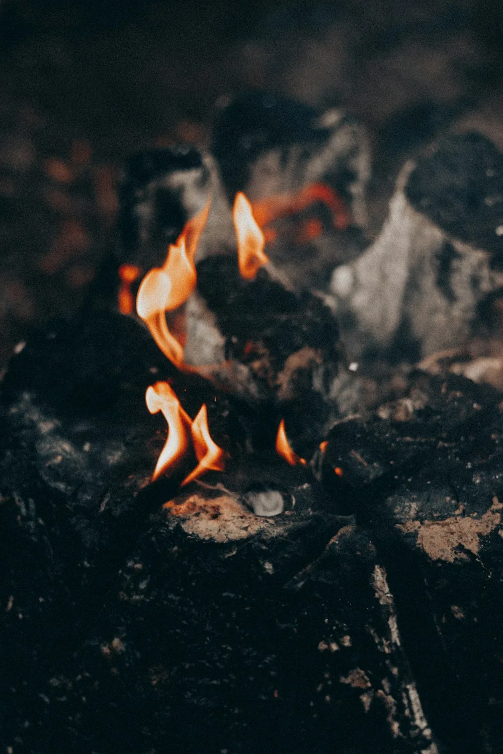 Ultra HD Black Fire Wallpaper