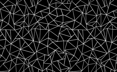 Low Poly Wireframe Mesh on Black HD Wallpaper
