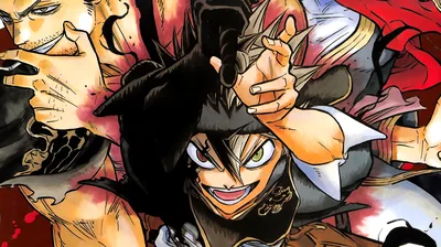 Asta Reaching Out in Coloured Manga Ink HD Wallpaper