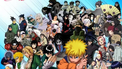 Naruto Character Collage Poster HD Wallpaper