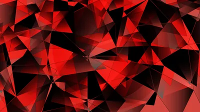 Black Red Geometric Shapes Abstraction 4K 8K HD Abstract Wallpapers