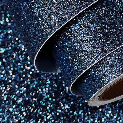Navy Blue Glitter Texture Close-Up HD Wallpaper