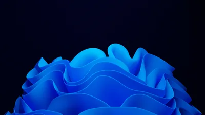 Blue Windows 11 Logo Design Black Background 4K HD Windows 11 Wallpapers