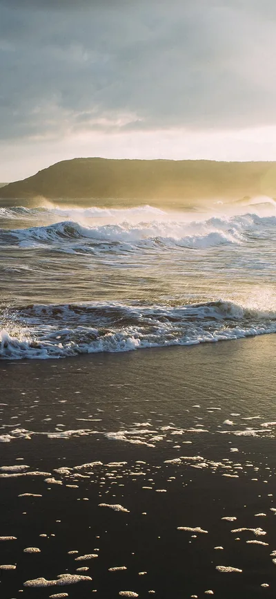 Beach Costal Nature Sea Water Summer iPhone Wallpaper
