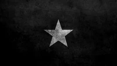 Grunge Star on Dark Concrete HD Wallpaper