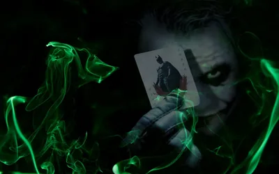 Emerald Smoke Beside the Joker HD Wallpaper