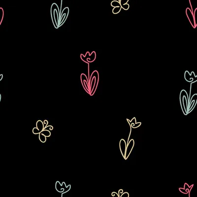 Cute Black Background Wallpapers