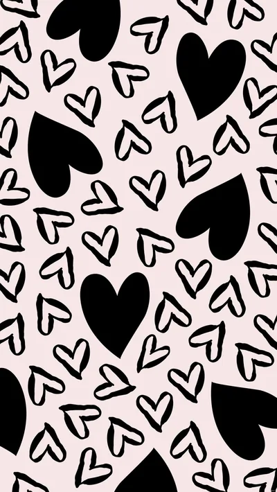 Black Heart Background in Illustrator, EPS