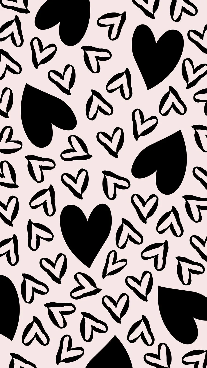 Black Heart Background in Illustrator, EPS