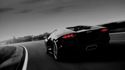 HD wallpaper car, black, vehicle, road, asphalt, sports car, supercar, automotive design