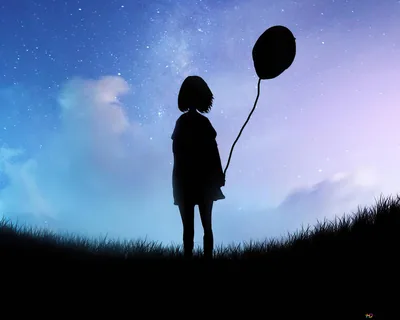 Alone dark shadow of lonely girl 4K wallpaper