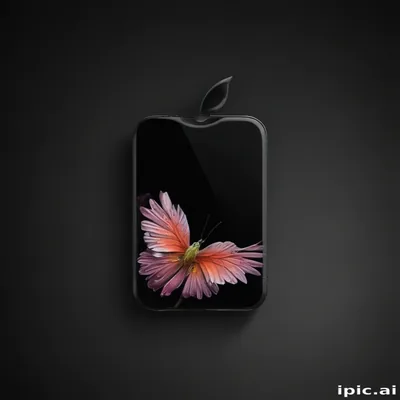 A Stunning Butterfly Display on a Sleek Black Smartphone Background