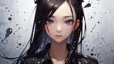 Anime Black Drawing Wallpaper HD