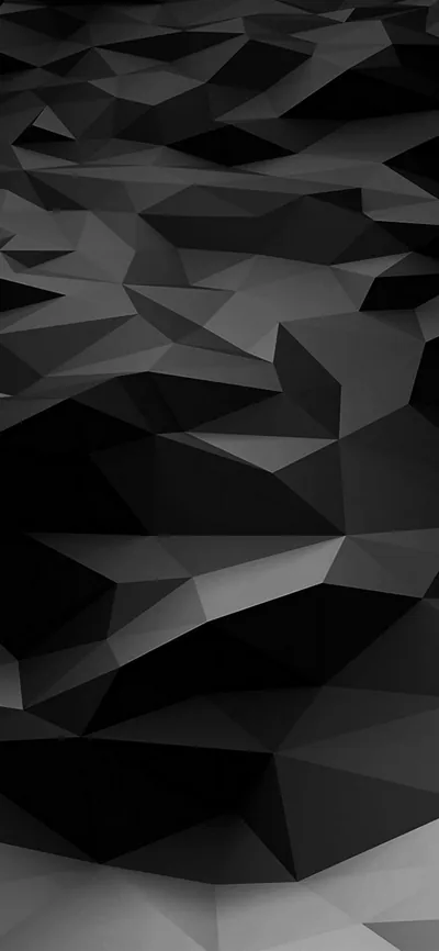 Low Poly Triangle Landscape in Grey HD Phone Wallpaper