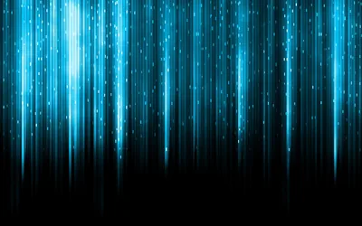 Neon Blue Rain of Vertical Lines HD Wallpaper