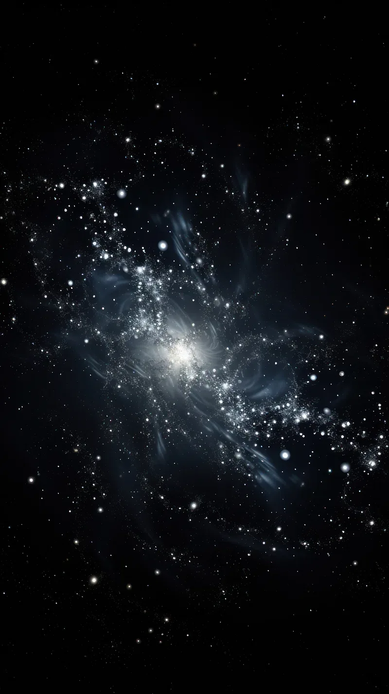 Black galaxy astronomy nebula space