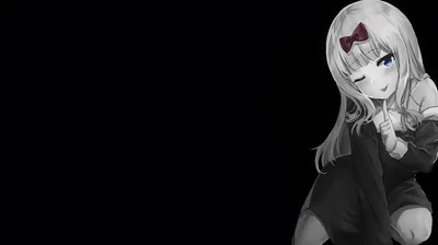 black background, simple background, dark background, selective coloring, anime girls