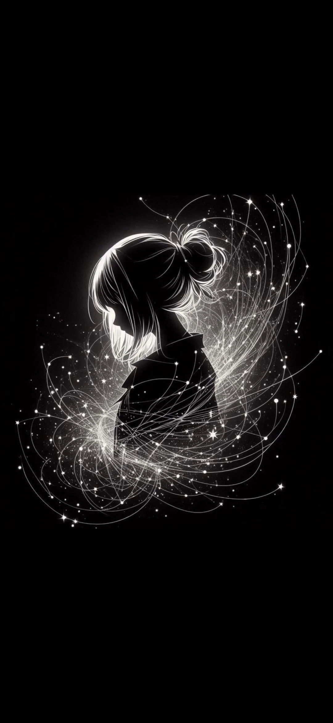 Wallpaper for girls in black colour