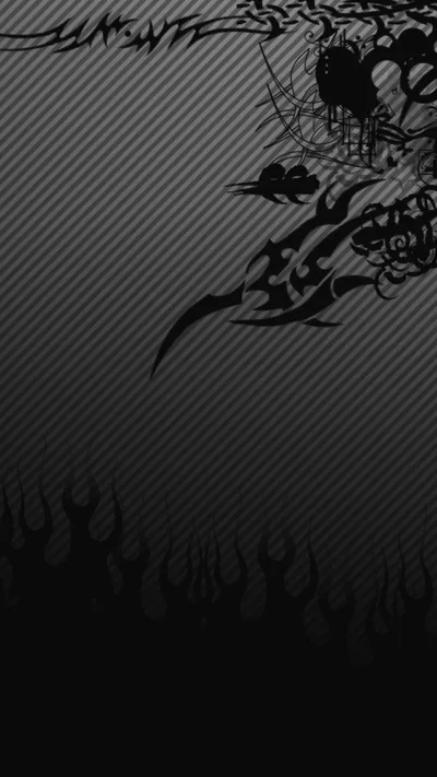 Tribal Dragon Over Carbon Fibre HD Phone Wallpaper