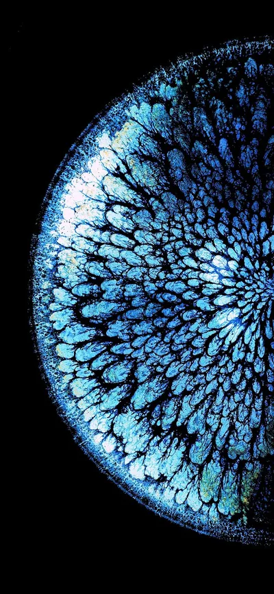Abstract blue and black pattern