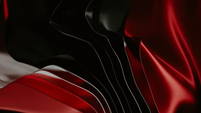 Red and Black Silk Folds HD Wallpaper