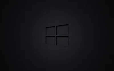 Windows Logo on Dark Grey HD Wallpaper