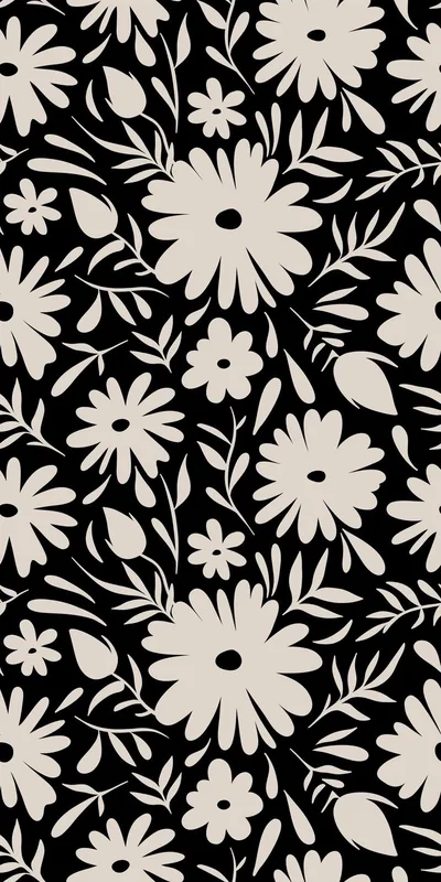Aesthetic Flower Phone Wallpaper Background Design Simple Floral