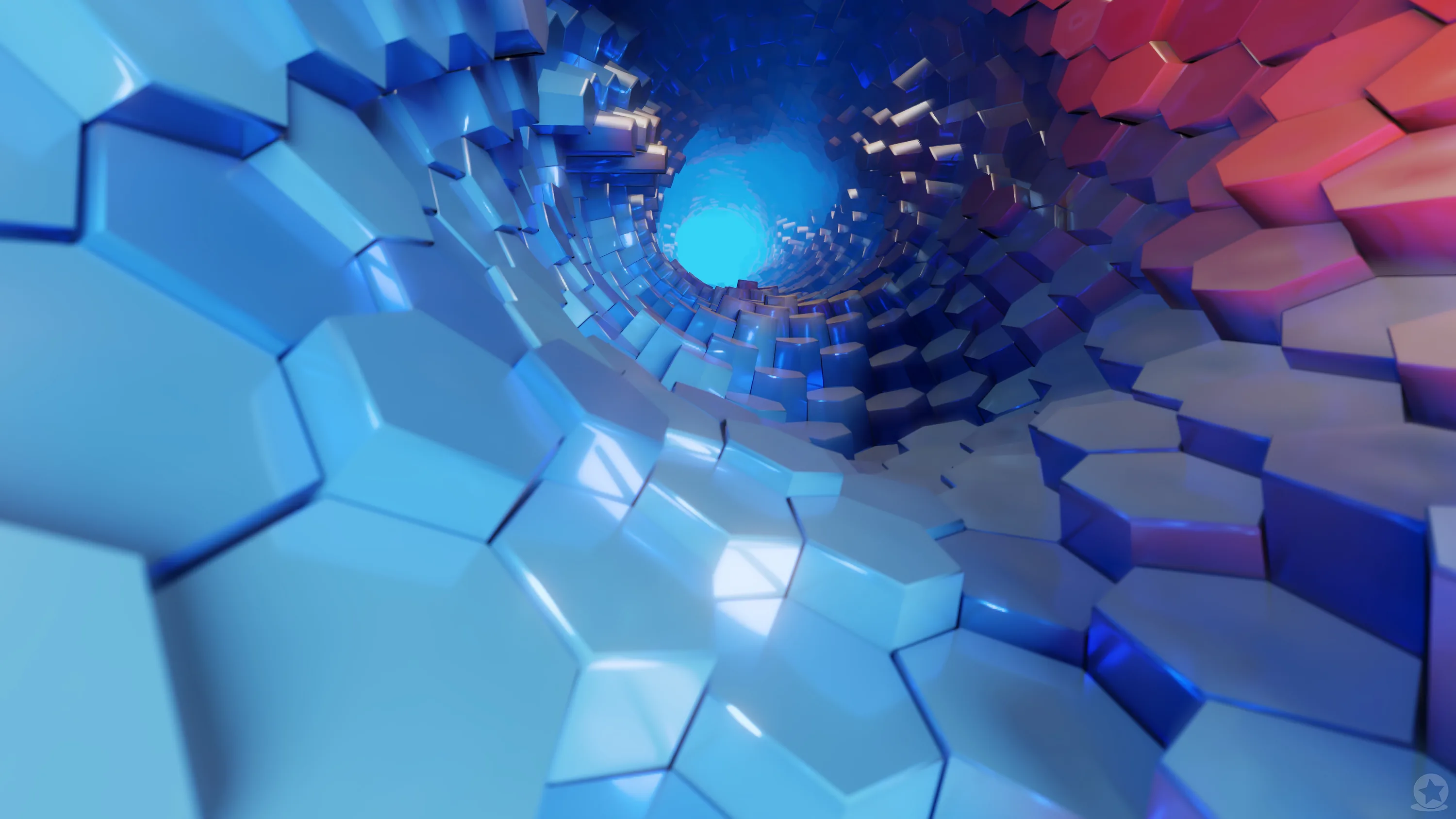 3d Blue Abstract Wallpaper