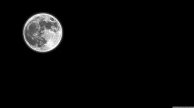Full Moon in the Top Corner HD Wallpaper