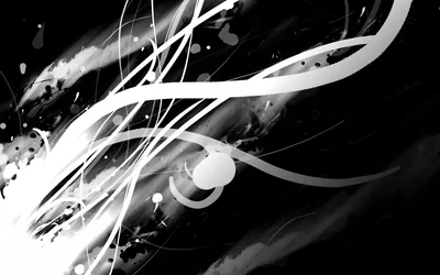 Black White Abstract Desktop Wallpaper
