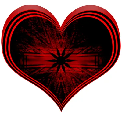 Love, heart, 3d, red, black free image from needpix
