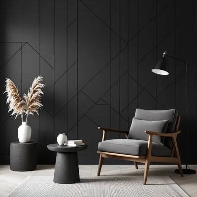 Aesthetic Black Wallpaper AI Generated Designs