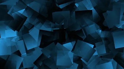 Blue Black Cube 4K HD Abstract Wallpapers