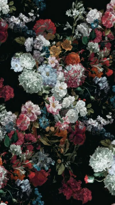 Dark Floral Tumblr Background