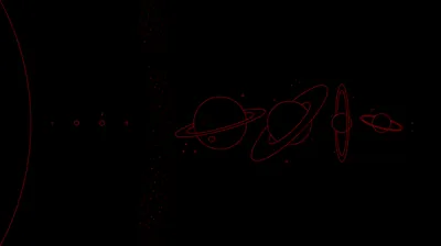 Faint Red Planets in a Row HD Wallpaper