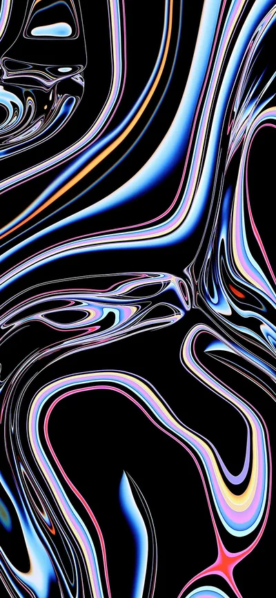 Cool Metallic Black Color Mix 4K iphone Wallpaper