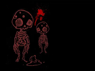 Black Aesthetic Cartoon Wallpaper