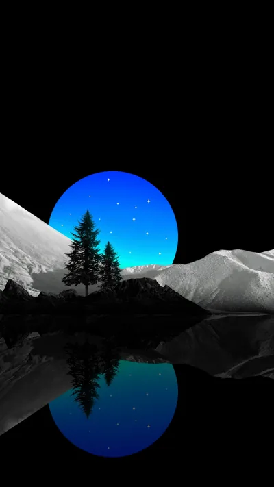 Blue Moon Iphone Wallpaper 466, 270 Blue Sky Moon Royalty Free Images