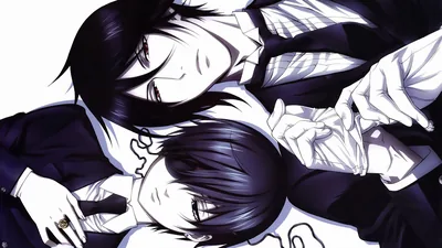 Wallpaper anime, art, Dark Butler, Sebastian Michaelis, Ciel Phantomhive, Ciel Phantomh