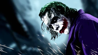Wet-Haired Joker Among Rising Sparks HD Wallpaper