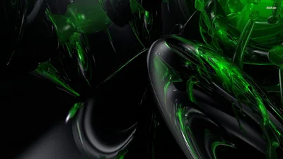 Black Green Wallpaper