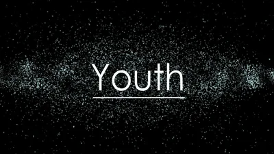 Happy Youth Day Text Black Background Wallpaper