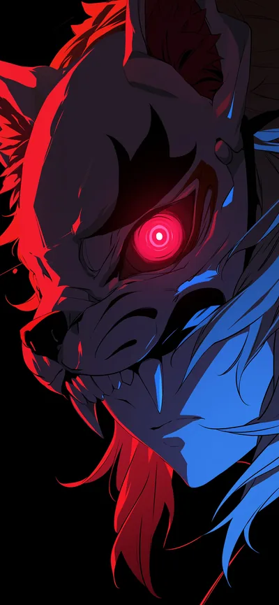 Anime Boy Beast Mask Portrait Wallpapers Cool Dark Wallpapers