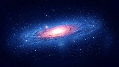 Luminous Galaxy With Blue And Black Sky On Space HD Galaxy Wallpapers