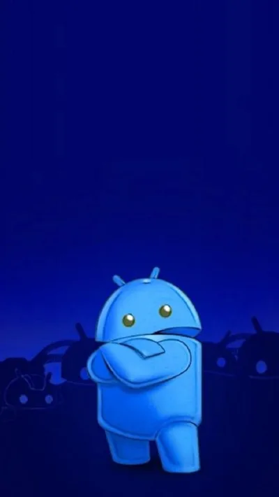 Android Wallpaper Blue