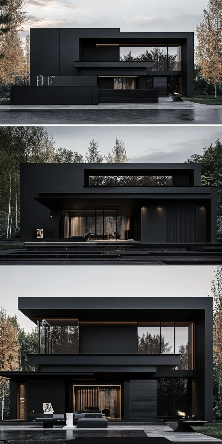 Best 13 40 Tips for Stunning Black House Exterior Design Ideas