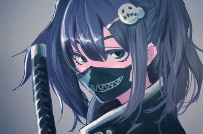 4K Ultra HD Anime Masked Girl