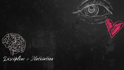 Discipline Over Motivation Motivational and Inspirational Desktop Background Wallpaper
